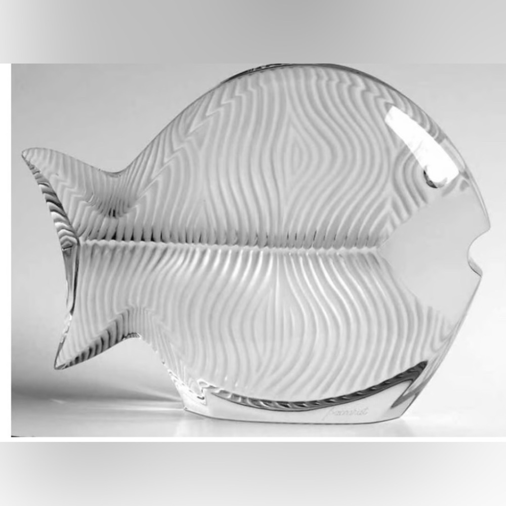 LIMITED EDITION BACCARAT France Glass Crystal PUFFER BLOW FISH Figure